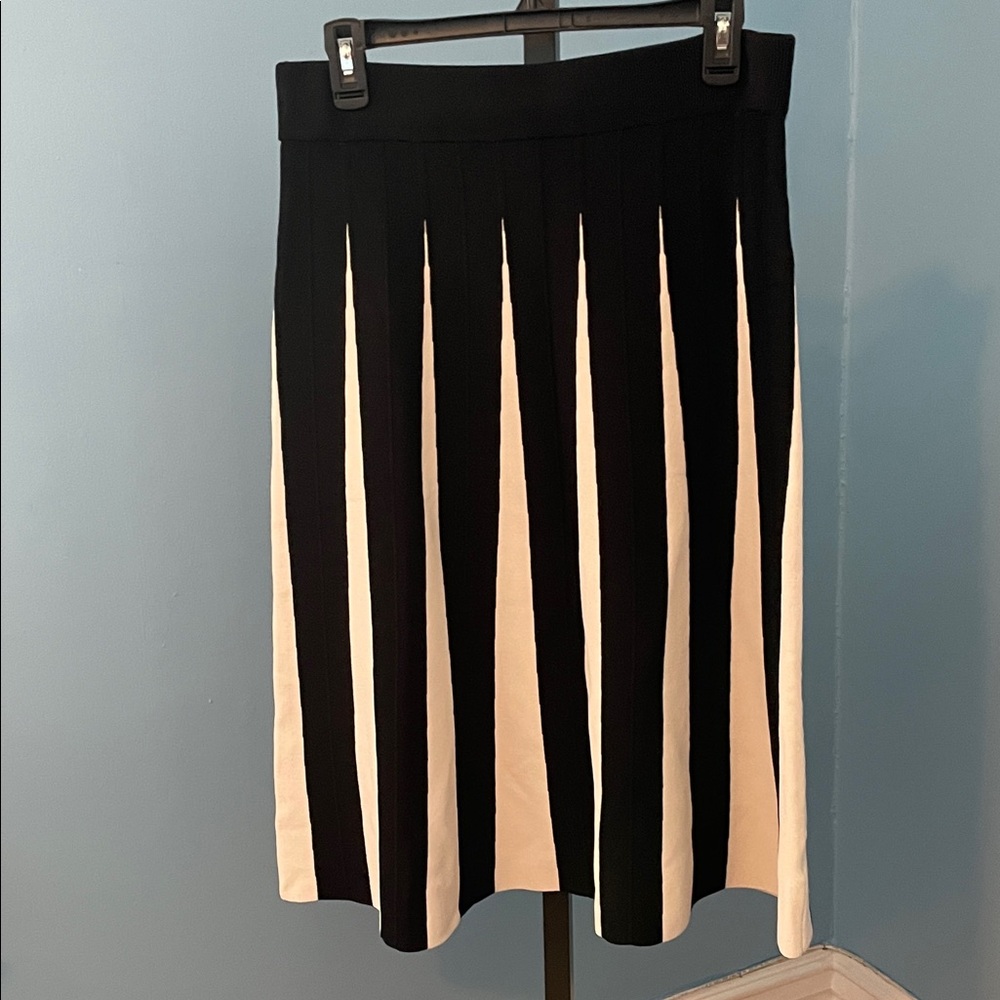 Anthropologie Maeve Daniella Black and Cream Maxi Skirt
